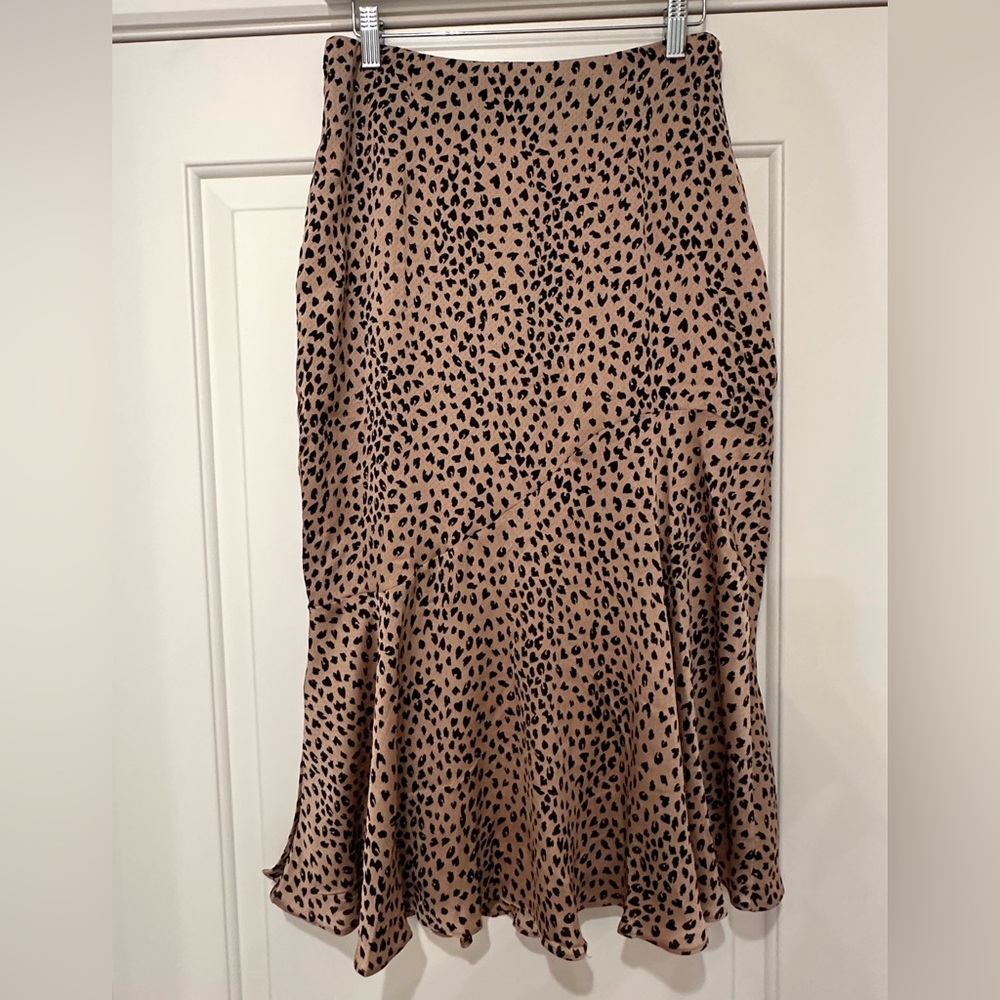 Making Bank Midi Skirt Tan Size Medium